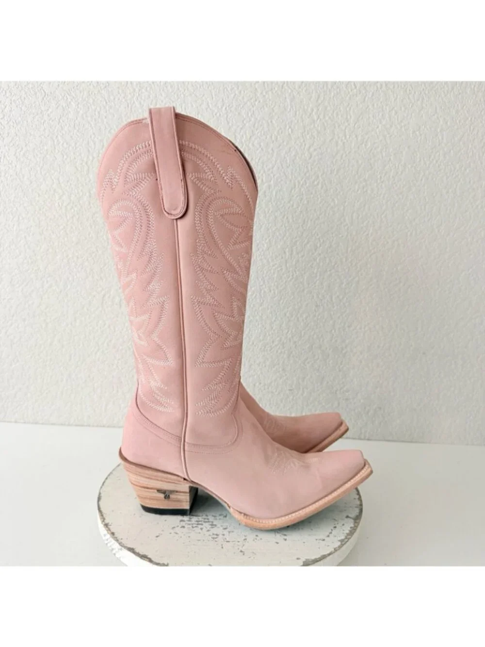 Lane SMOKESHOW Pink Cowboy Boots Western Cowgirl Mid Calf Tall Womens Size 9.5 - Picture 2 of 13